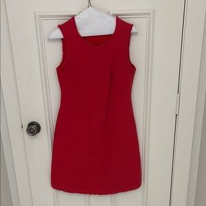Elegant Red Sleeveless Dress
